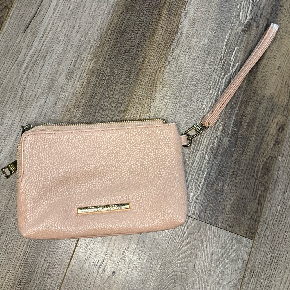Steve Madden Blush Peach Wristlet Clutch